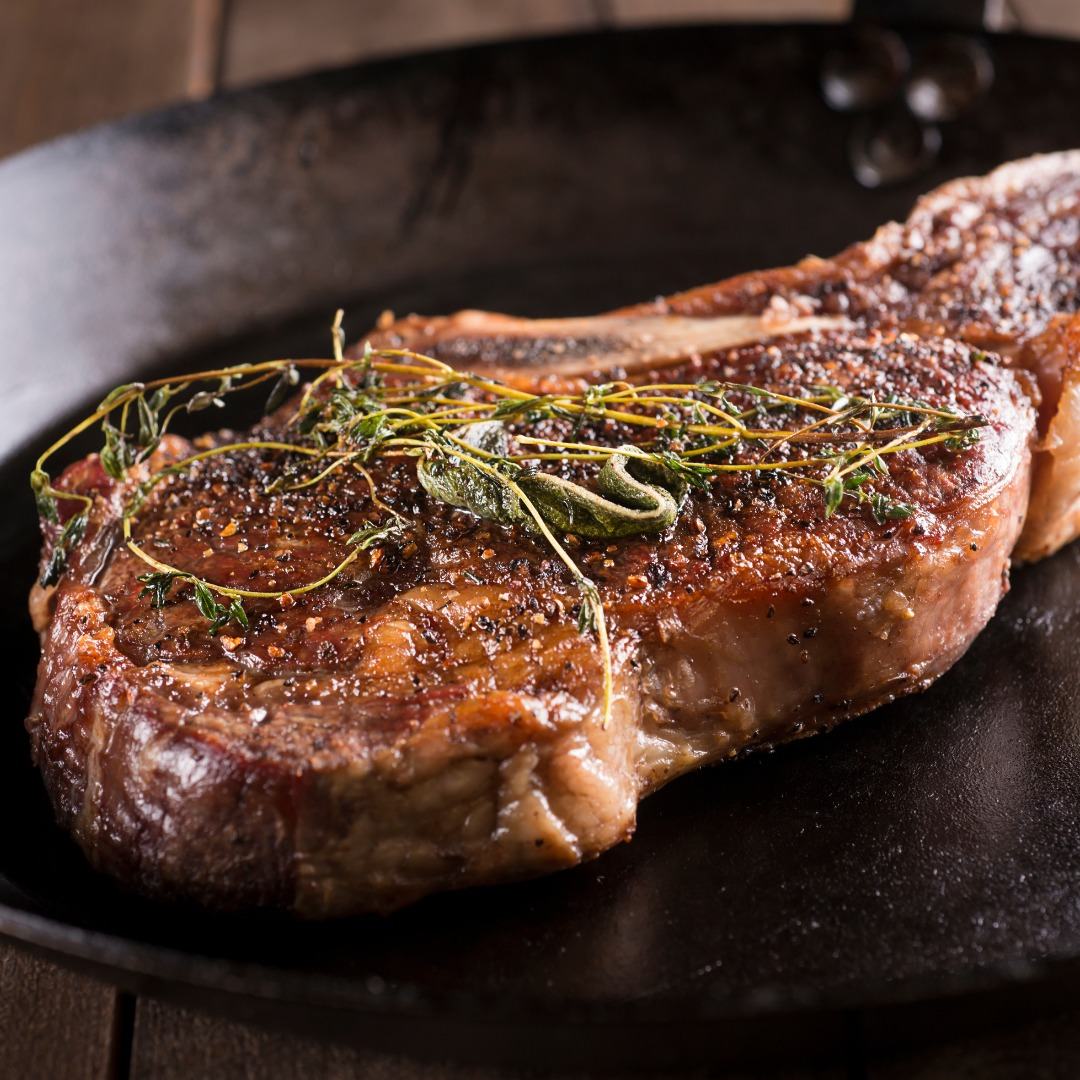 Corte a la parrilla del restaurante